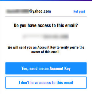 Account Key Email Address