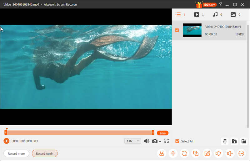 Preview and save