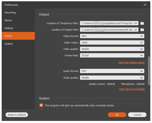 Set MP3 format