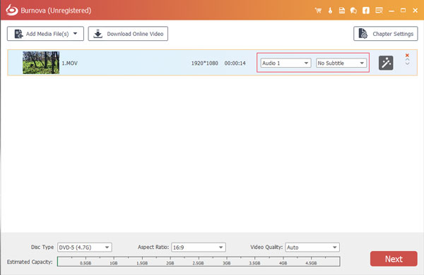 Add Audio Track