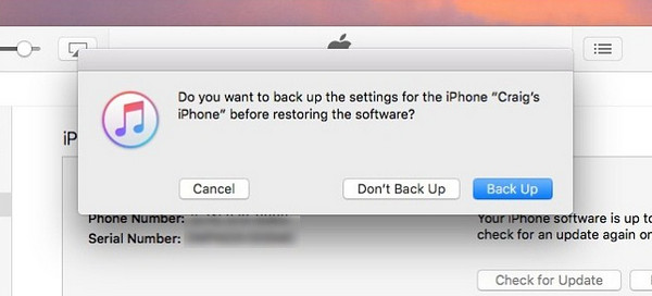 Backup iPhone