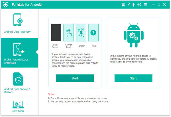 Broken Android Recovery Interface