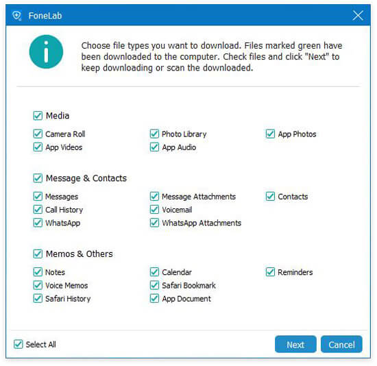 Choose File Type