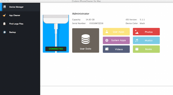 Cisdem iPhone Cleaner Mac