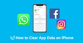 Clear app data on iPhone