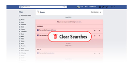 How to Clear Facebook Search History