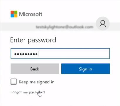 Click Forgot Password