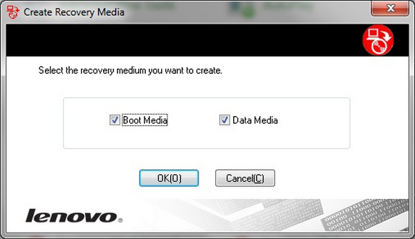 Create Lenovo Recovery Drive Windows 7