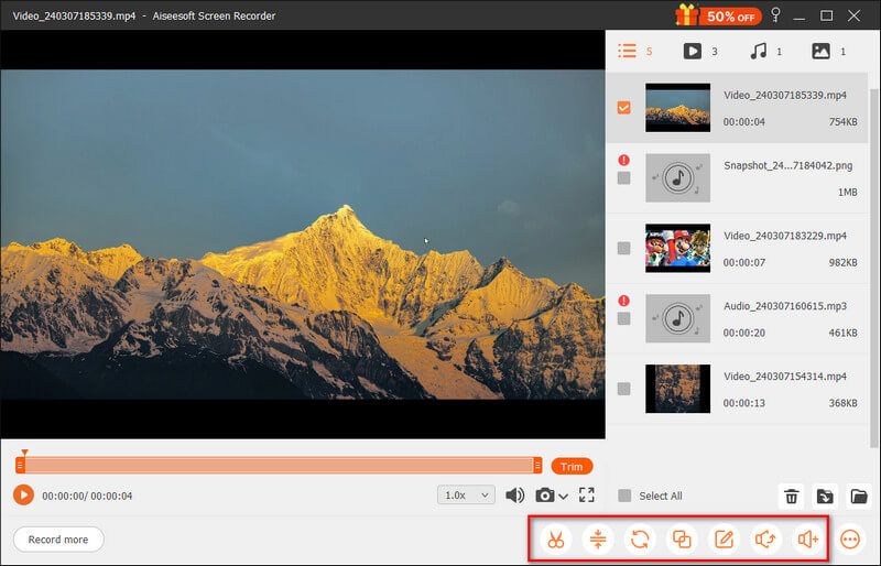 Edit After Recording