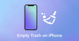 Empty trash on iphone