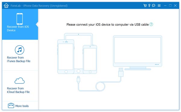 Start FoneLab before Retrieving Deleted Voicemail