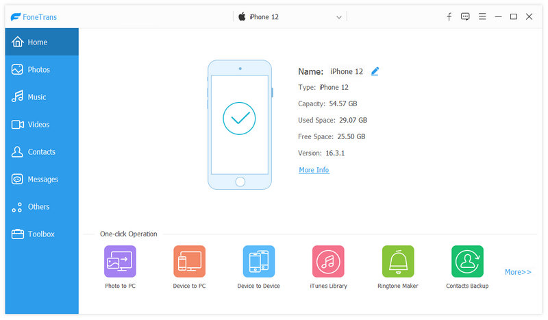 iOS Transfer Interface