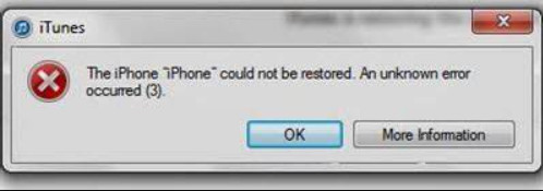 iTunes Error 3