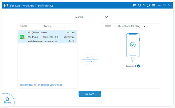 Load Whatsapp Backup