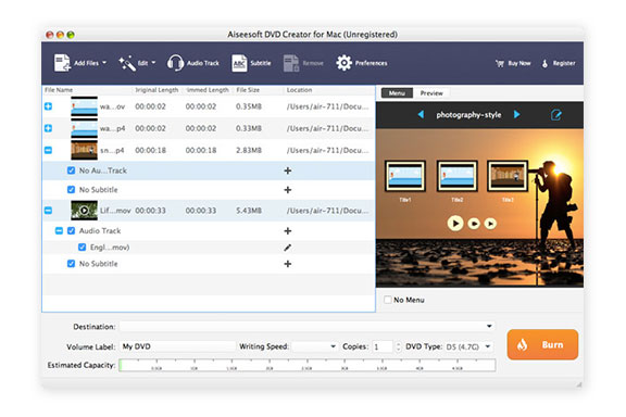 DVD Creator for Mac