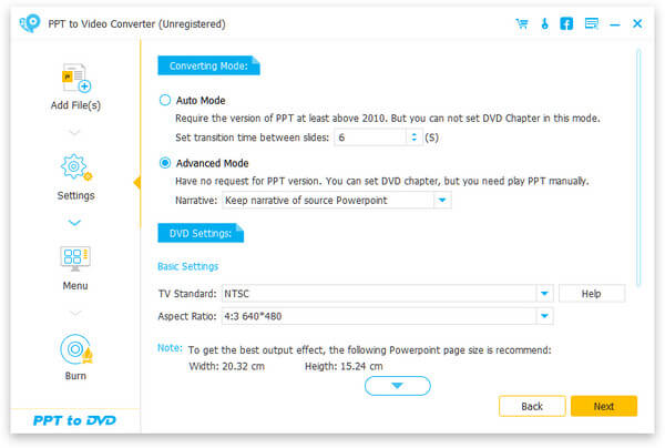 Make Settings for DVD