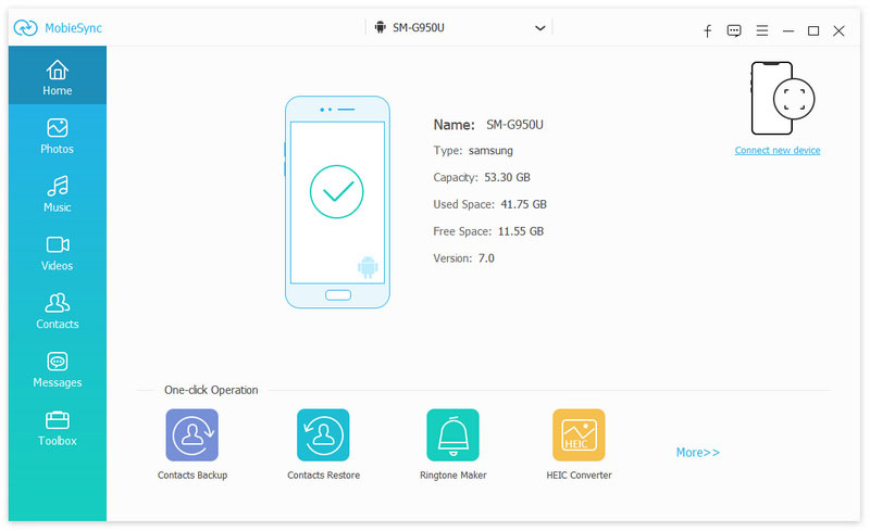 Mobiesync interface