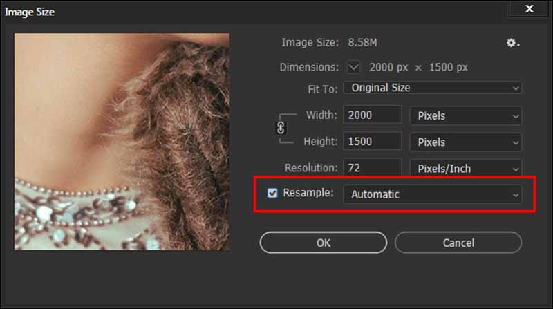 Photo Image Size tool