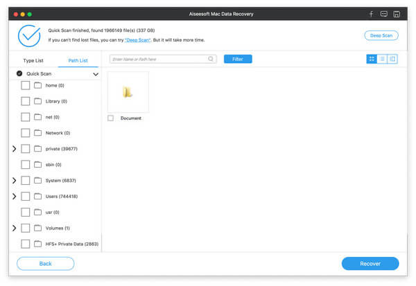 Recover Deleted Orphaned Files