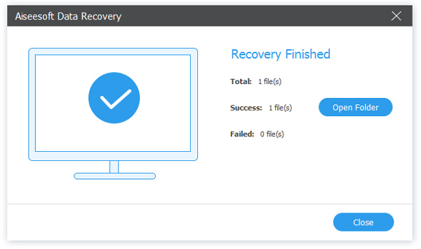 Recover The elected Files