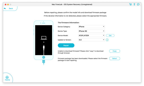 Repair iOS system