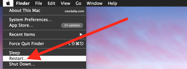 Restart Mac
