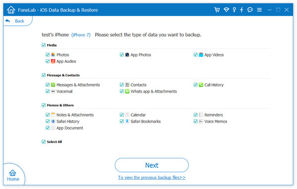 Select File Type
