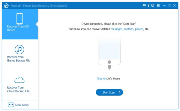 Start Scan with FoneLab