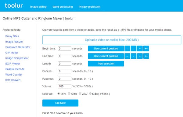 Audio Cutter - toolur MP3 Cutter