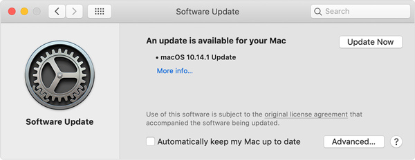 Update Macos