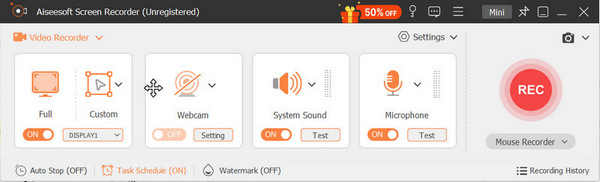 Customize video recording screen