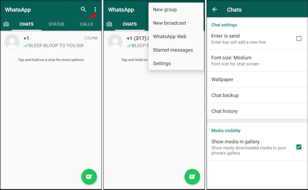 With WhatsApp Backup