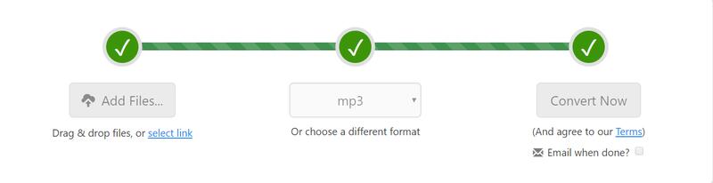 ZAMZAR Mp4 to MP3 Converter