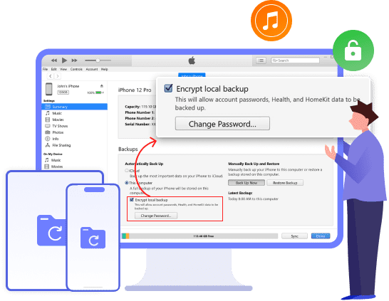 Remove iTunes Backup Password